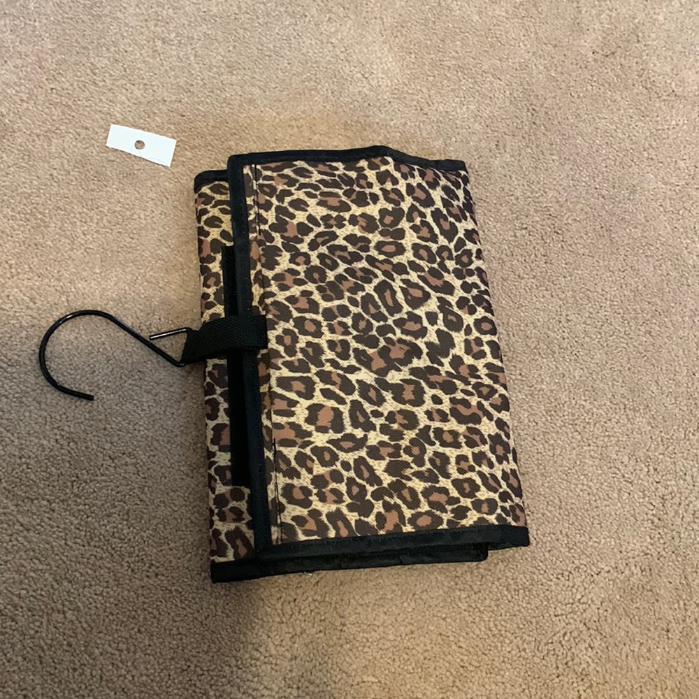 Leopard Travel Organizer Bag with Hanger